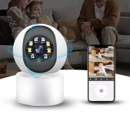 室内婴儿监控摄像头无线家用高清夜视wifi摄像