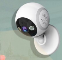 新款180度全景电动云台机室内高清夜视远程WIFI监控摄 像